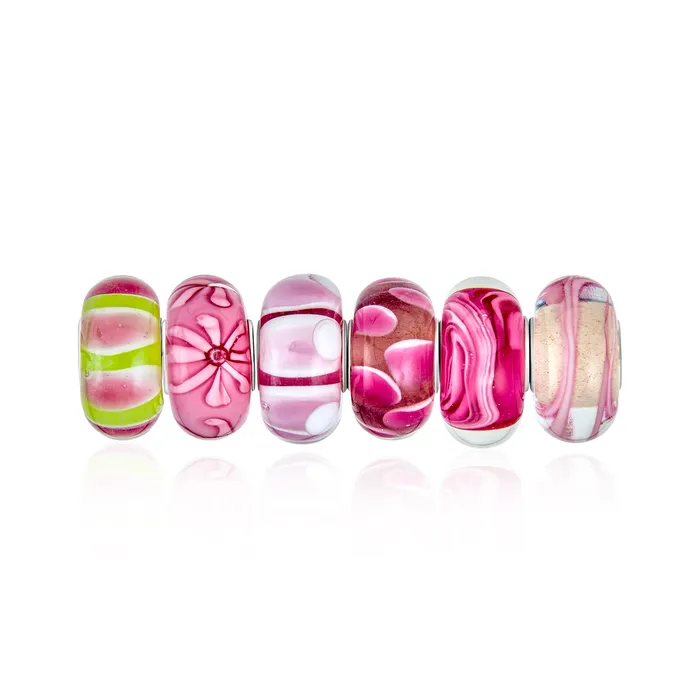 BlingJewelry Wholesale Bracelets Mixed Set Sterling Silver Core Murano Glass Charm Bead for European Bracelet BlingJewelry Wholesale Bracelets Mixed Set Sterling Silver Core Murano Glass Charm Bead for European Bracelet