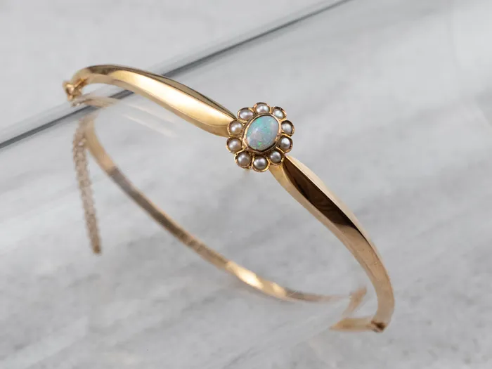 Bracelets Antique Opal and Seed Pearl Halo Bracelet Market Square Jewelers Bracelets Antique Opal and Seed Pearl Halo Bracelet Market Square Jewelers