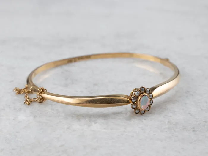 Bracelets Antique Opal and Seed Pearl Halo Bracelet Market Square Jewelers Bracelets Antique Opal and Seed Pearl Halo Bracelet Market Square Jewelers