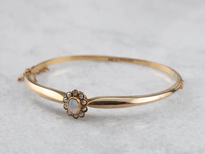 Bracelets Antique Opal and Seed Pearl Halo Bracelet Market Square Jewelers Bracelets Antique Opal and Seed Pearl Halo Bracelet Market Square Jewelers