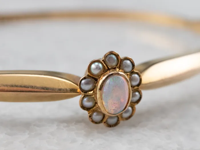 Bracelets Antique Opal and Seed Pearl Halo Bracelet Market Square Jewelers Bracelets Antique Opal and Seed Pearl Halo Bracelet Market Square Jewelers