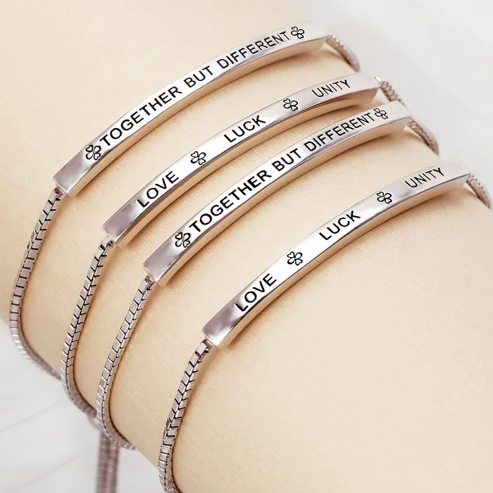 Bracelets BlingJewelry Wholesale Ayllu ID Bracelet Heart Infinity Clover for Love Luck Unity and Inspiration Bracelets BlingJewelry Wholesale Ayllu ID Bracelet Heart Infinity Clover for Love Luck Unity and Inspiration