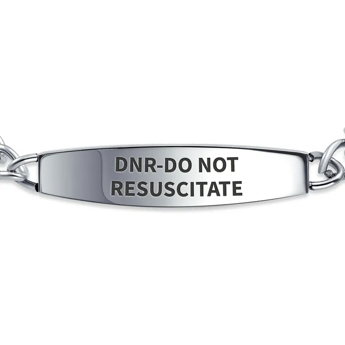 Bracelets BlingJewelry Wholesale Medical ID Bracelet Miami Cuban Link Chain Silver Tone Stainless Steel 758 Inch