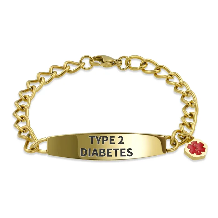 Bracelets BlingJewelry Wholesale Medical ID Bracelet Miami Cuban Link Chain Silver Tone Stainless Steel 758 Inch