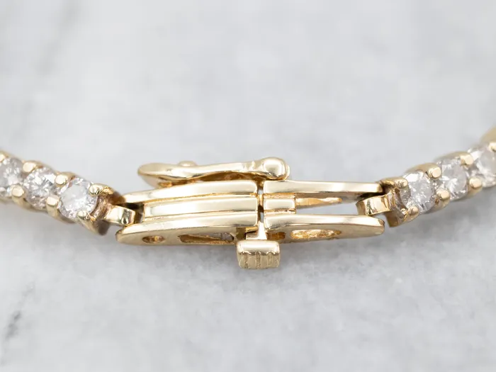 Bracelets Classic Two Tone Diamond Tennis Bracelet Market Square Jewelers