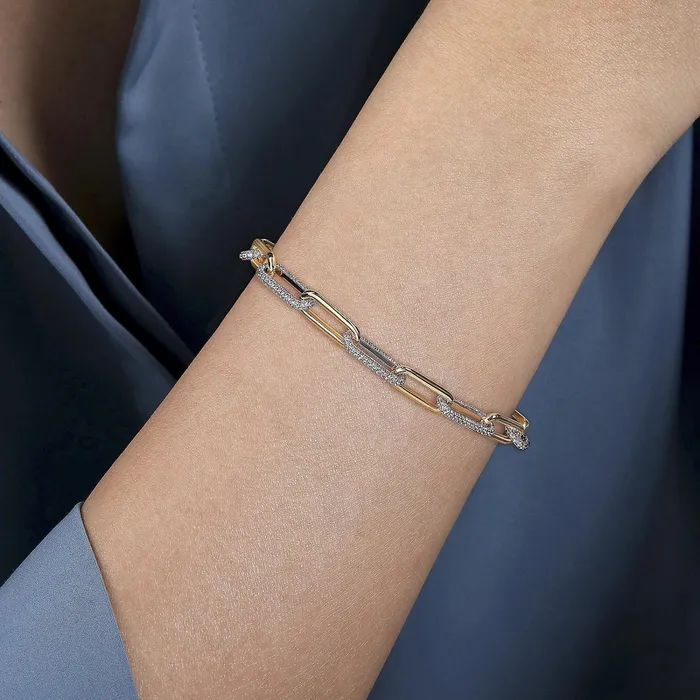 Bracelets Gabriel Co Gabriel Co Diamond Link Chain Bracelet