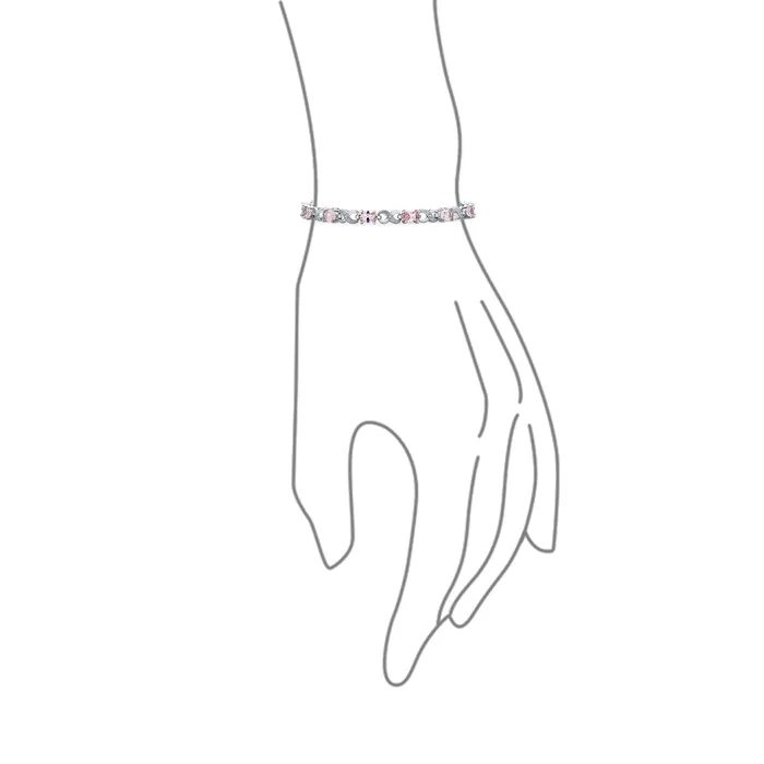 Bracelets Green Red Oval CZ Tennis Bracelet in Silver Plated Finish BlingJewelry Wholesale