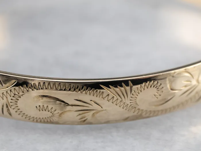 Bracelets Market Square Jewelers Vintage Engraved Gold Bangle Bracelet Bracelets Market Square Jewelers Vintage Engraved Gold Bangle Bracelet