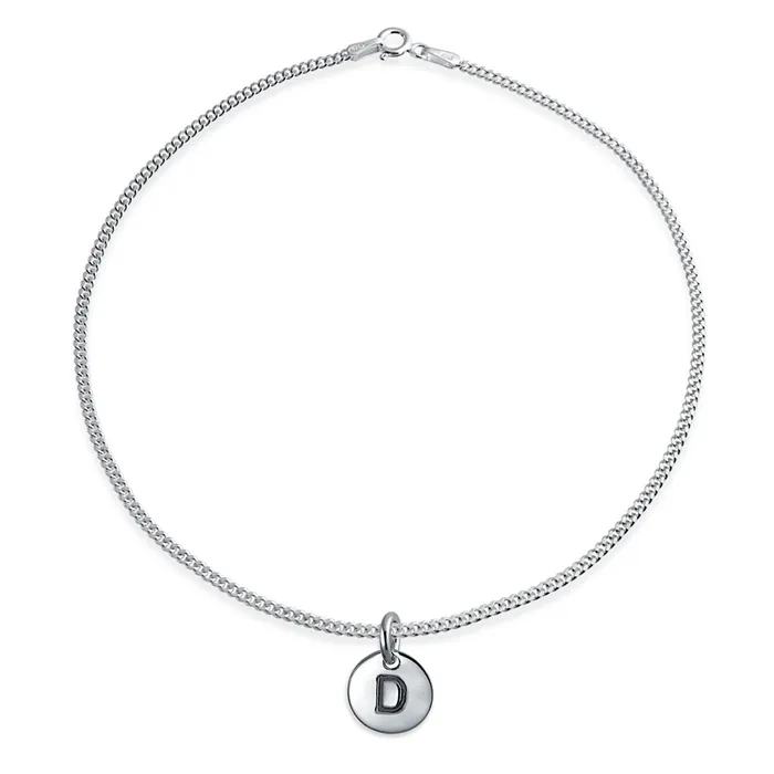 Bracelets Tiny Minimalist ABC Block Letter Anklet Ankle Bracelet Sterling Silver BlingJewelry Wholesale Bracelets Tiny Minimalist ABC Block Letter Anklet Ankle Bracelet Sterling Silver BlingJewelry Wholesale