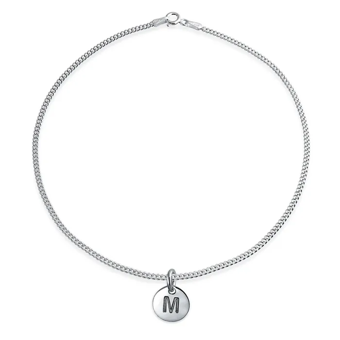 Bracelets Tiny Minimalist ABC Block Letter Anklet Ankle Bracelet Sterling Silver BlingJewelry Wholesale Bracelets Tiny Minimalist ABC Block Letter Anklet Ankle Bracelet Sterling Silver BlingJewelry Wholesale