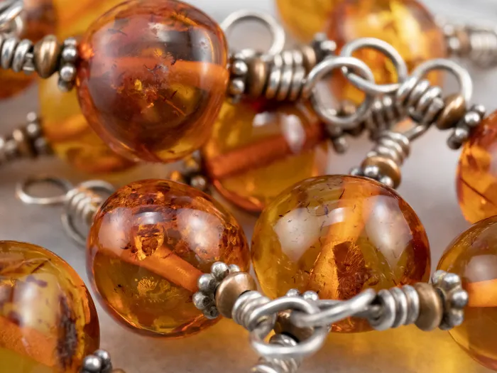 Market Square Jewelers Beaded Amber Mix Metal Necklace Necklaces Market Square Jewelers Beaded Amber Mix Metal Necklace Necklaces