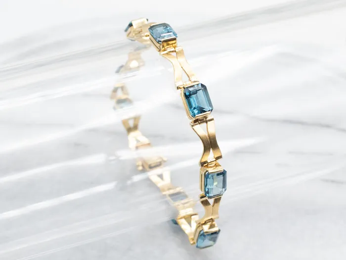 Market Square Jewelers Bracelets London Blue Topaz Tennis Bracelet