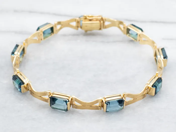 Market Square Jewelers Bracelets London Blue Topaz Tennis Bracelet