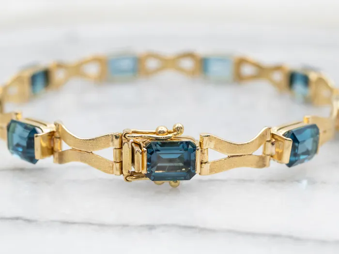 Market Square Jewelers Bracelets London Blue Topaz Tennis Bracelet