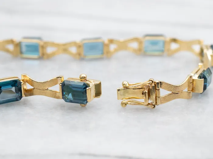 Market Square Jewelers Bracelets London Blue Topaz Tennis Bracelet