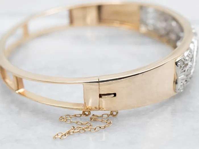 Market Square Jewelers Bracelets Old Mine Cut and Single Cut Diamond Hinged Bangle Bracelet Market Square Jewelers Bracelets Old Mine Cut and Single Cut Diamond Hinged Bangle Bracelet