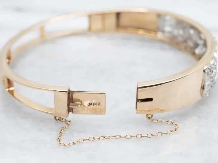 Market Square Jewelers Bracelets Old Mine Cut and Single Cut Diamond Hinged Bangle Bracelet Market Square Jewelers Bracelets Old Mine Cut and Single Cut Diamond Hinged Bangle Bracelet