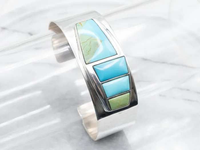 Market Square Jewelers Bracelets Sterling Silver Turquoise and Jasper Cuff Bracelet Market Square Jewelers Bracelets Sterling Silver Turquoise and Jasper Cuff Bracelet