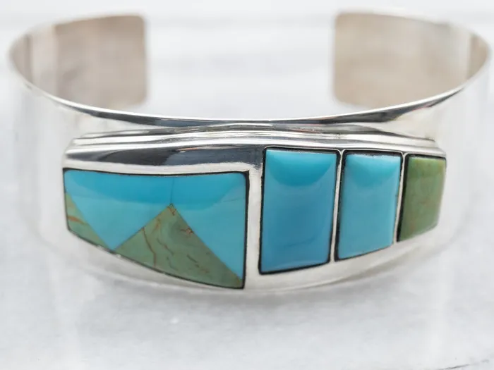 Market Square Jewelers Bracelets Sterling Silver Turquoise and Jasper Cuff Bracelet Market Square Jewelers Bracelets Sterling Silver Turquoise and Jasper Cuff Bracelet