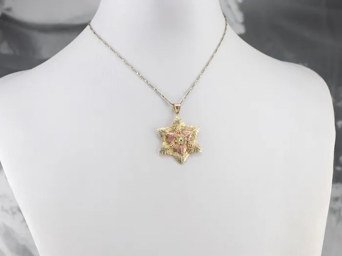 Market Square Jewelers Necklaces Black Hills Gold Botanical Star Pendant Market Square Jewelers Necklaces Black Hills Gold Botanical Star Pendant