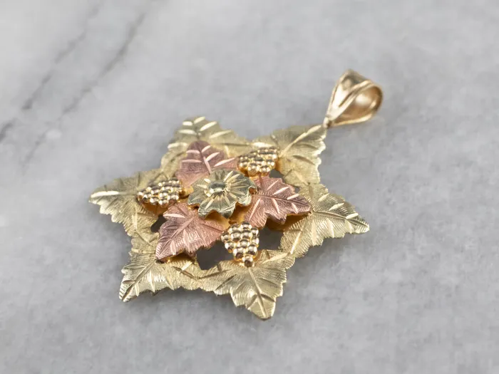 Market Square Jewelers Necklaces Black Hills Gold Botanical Star Pendant Market Square Jewelers Necklaces Black Hills Gold Botanical Star Pendant