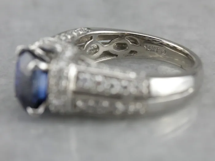 Market Square Jewelers Rings Sapphire and Diamond Ring