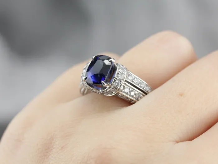 Market Square Jewelers Rings Sapphire and Diamond Ring
