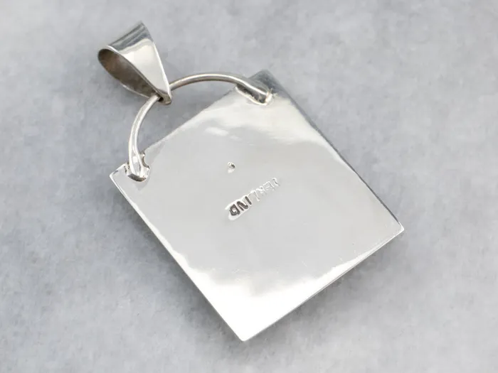 Necklaces Sterling Silver Dendritic Agate Pendant Market Square Jewelers Necklaces Sterling Silver Dendritic Agate Pendant Market Square Jewelers