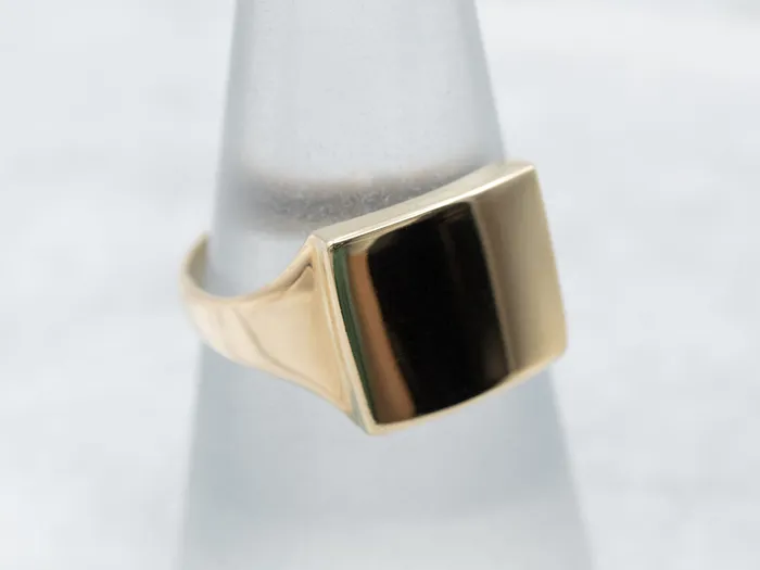 Rings Market Square Jewelers Rectangle Top Signet Ring
