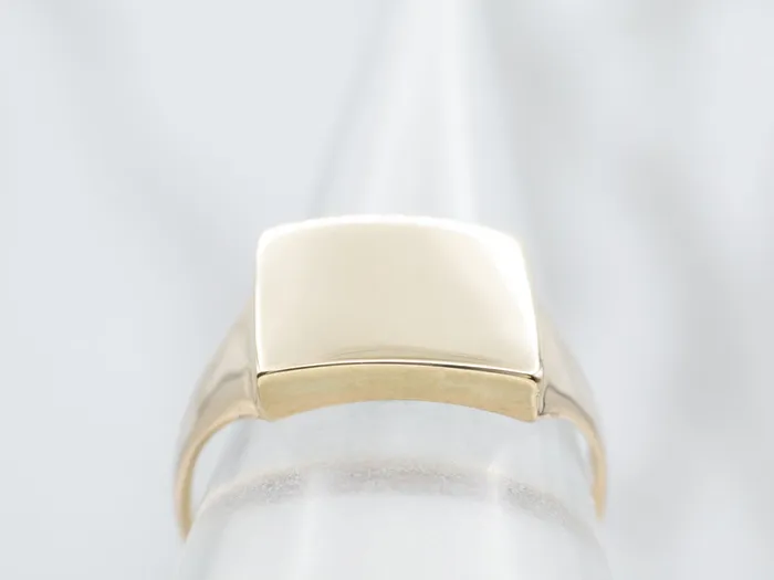 Rings Market Square Jewelers Rectangle Top Signet Ring